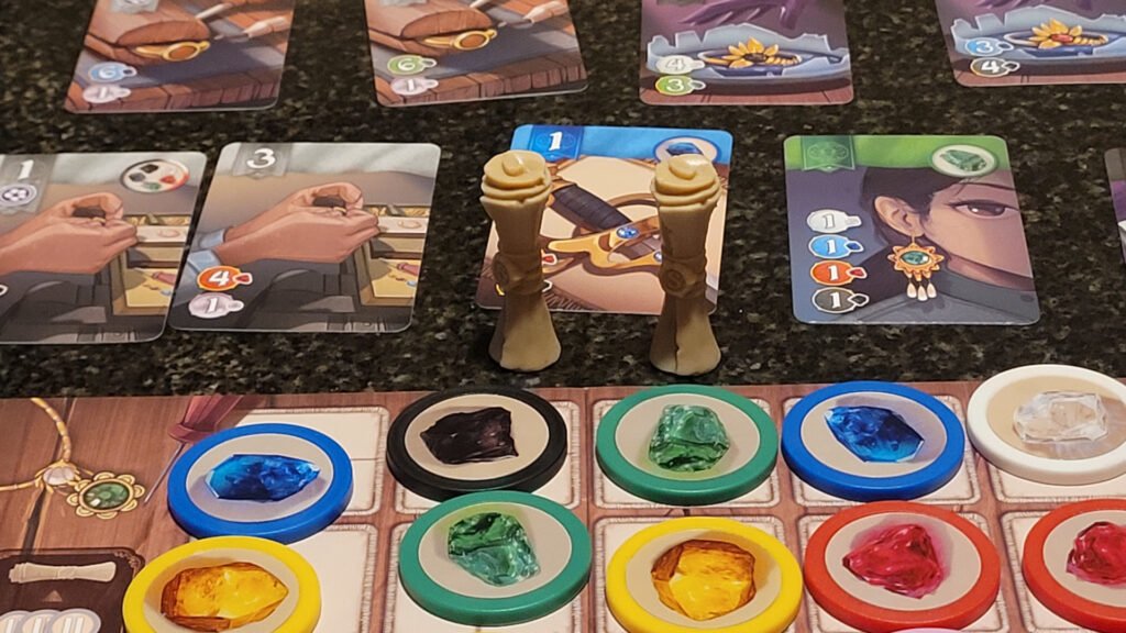Splendor board game components