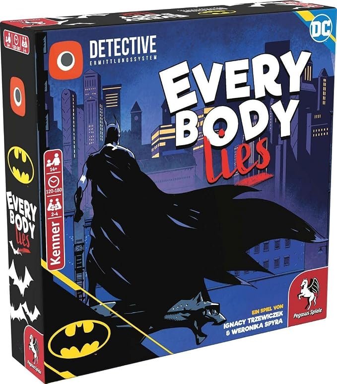 Batman Everybody Lies board game box art, one of the best DC board games available in 2026